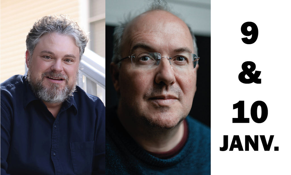 Tournée d'Alain Damasio et Alexander Dickow en janvier 2025