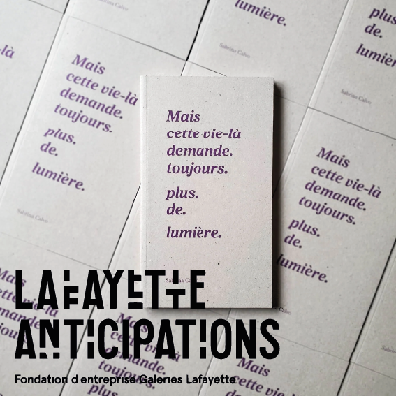 Paris (4) - Lecture à Lafayette Anticipations par Sabrina Calvo pour la parution de son premier recueil de poésie