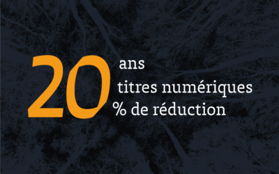 -20% sur 20 livres numériques pendant 20 jours